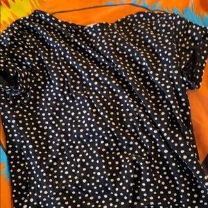 Polka dot high-low tee